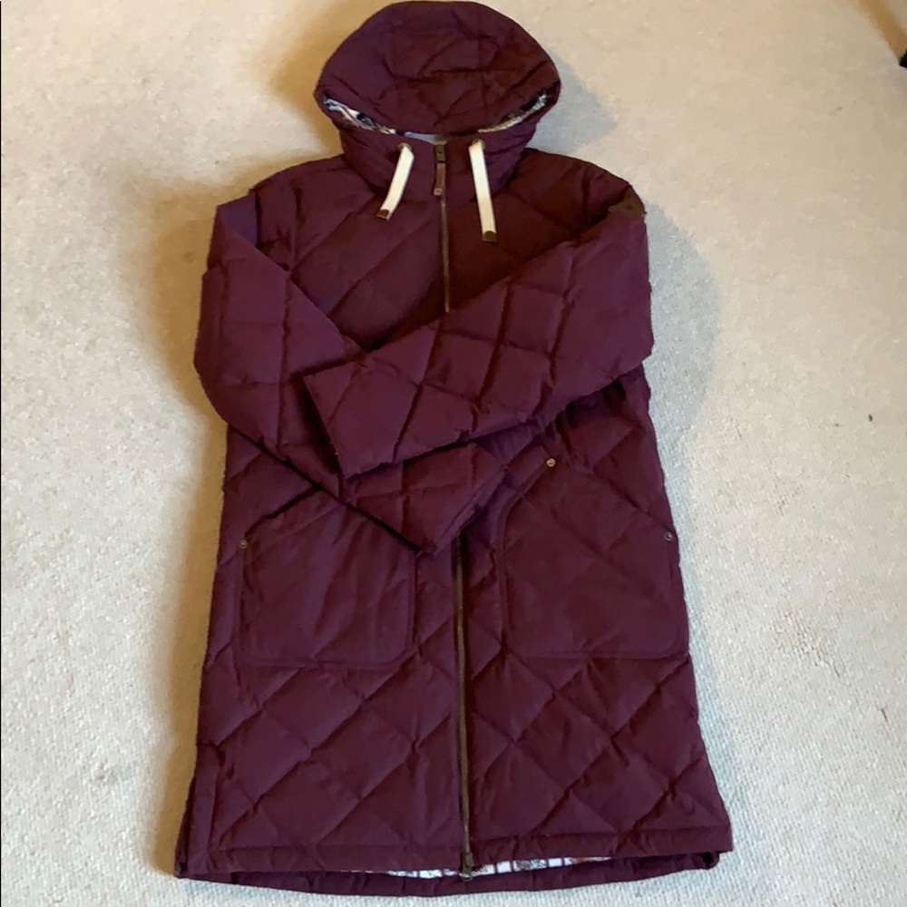 Burton long puffy jacket